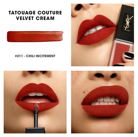 ysl tatouage couture velvet cream 204|YSL lip stain 28.